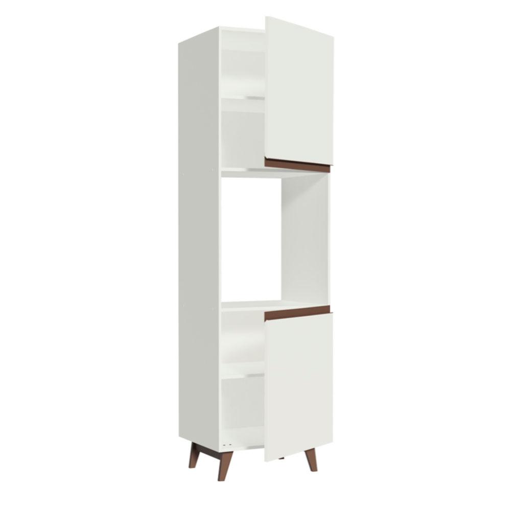 Torre-Quente Armário de Cozinha 60 cm 2 Portas Branco Reims Madesa