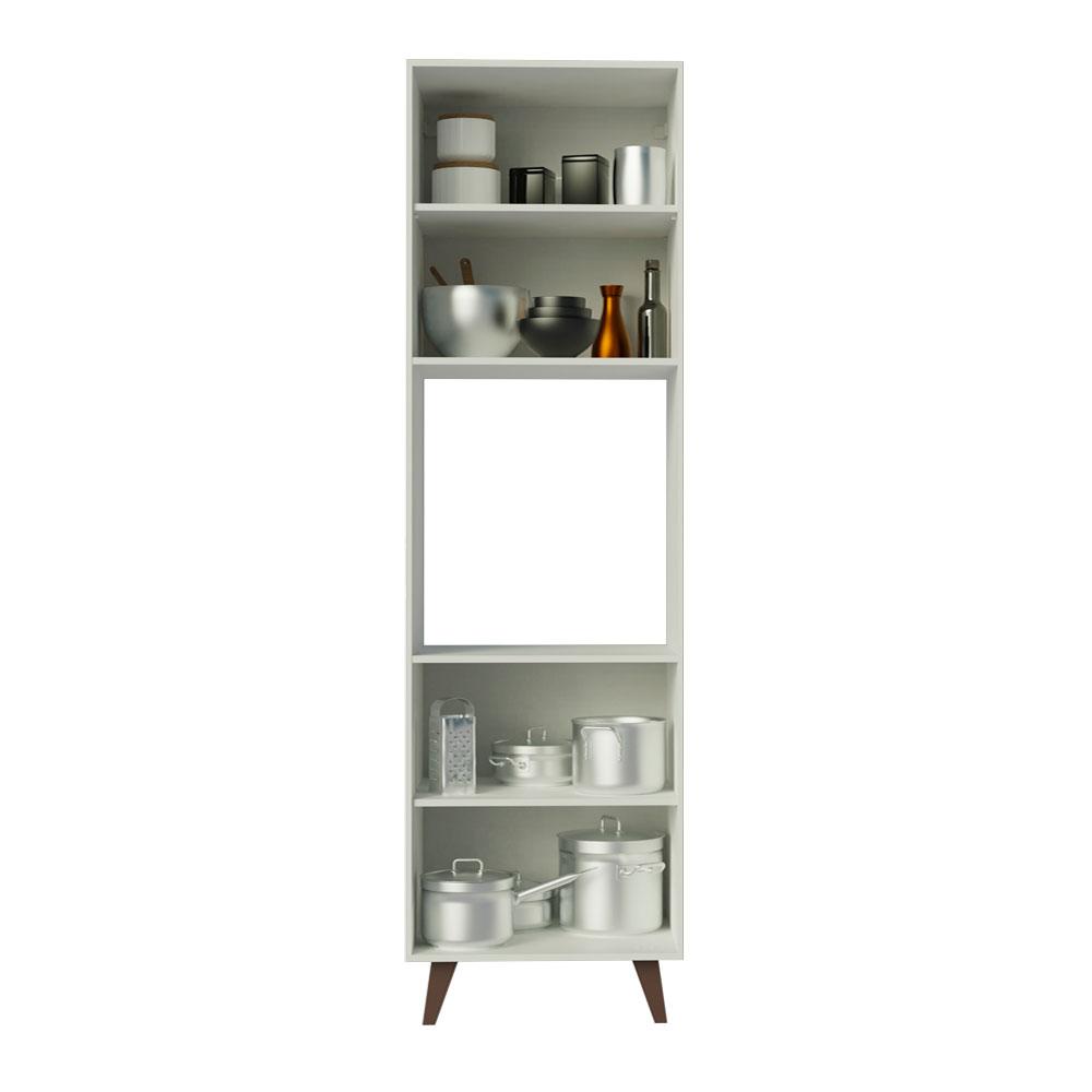 Torre-Quente Armário de Cozinha 60 cm 2 Portas Branco Reims Madesa