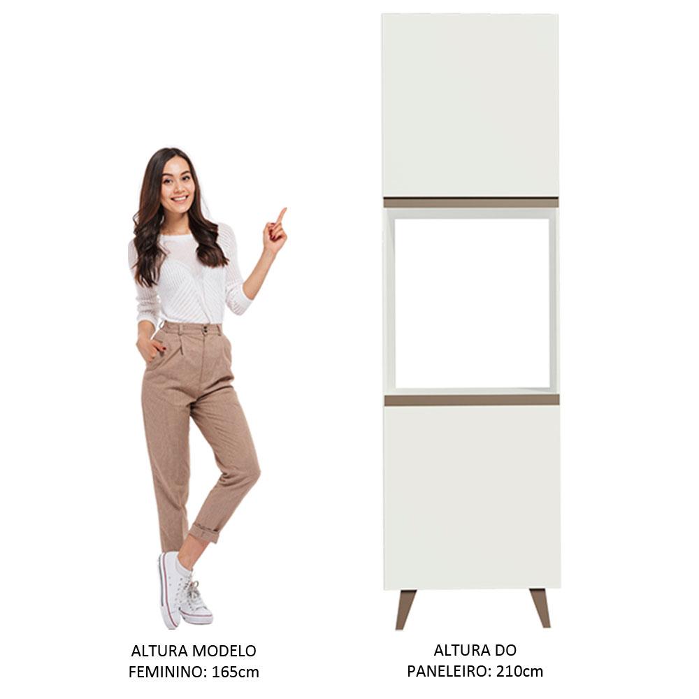 Torre-Quente Armário de Cozinha 60 cm 2 Portas Branco Reims Madesa