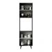 Torre-Quente Armário de Cozinha 60 cm 2 Portas Preto Reims Madesa