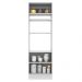 Torre Quente Armário de Cozinha 70 cm 3 Portas Branco Agata Madesa