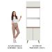 Torre Quente Armário de Cozinha 70 cm 3 Portas Branco Reims Madesa