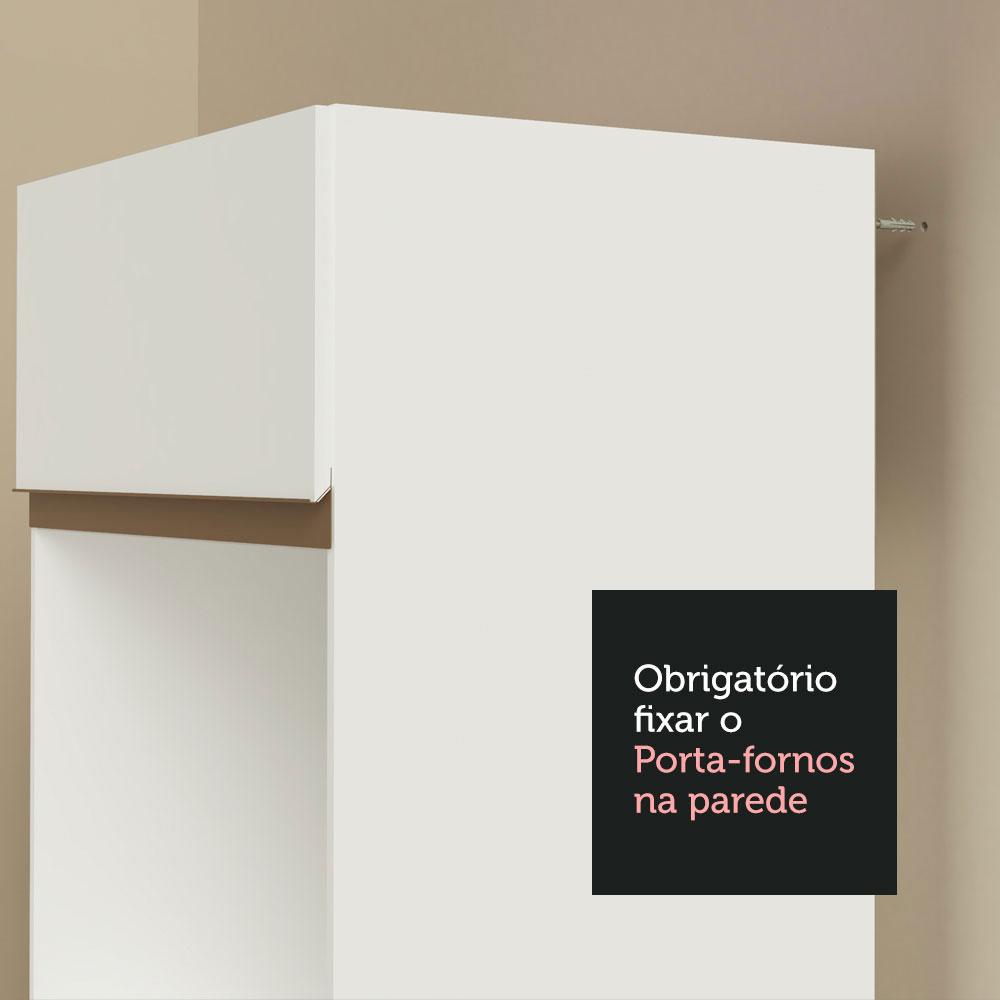 Torre Quente Armário de Cozinha 70 cm 3 Portas Branco Reims Madesa