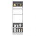 Torre Quente Armário de Cozinha 70 cm 3 Portas Branco/Crema Agata Madesa