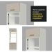 Torre Quente Armário de Cozinha 70 cm 3 Portas Branco/Crema Agata Madesa