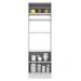 Torre Quente Armário de Cozinha 70 cm 3 Portas Branco/Preto Agata Madesa