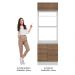 Torre Quente Armário de Cozinha 70 cm 3 Portas Branco/Rustic Glamy Madesa