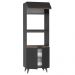 Torre Quente Armário de Cozinha 70 cm 3 Portas Preto Reims Madesa
