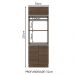 Torre Quente Armário de Cozinha 70 cm 3 Portas Rustic Glamy Madesa