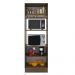 Torre Quente Armário de Cozinha 70 cm 3 Portas Rustic Glamy Madesa