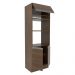 Torre Quente Armário de Cozinha 70 cm 3 Portas Rustic Glamy Madesa