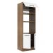 Torre Quente Armário de Cozinha 70 cm 3 Portas Rustic/Branco Agata Madesa