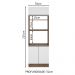 Torre Quente Armário de Cozinha 70 cm 3 Portas Rustic/Branco Glamy Madesa