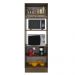 Torre Quente Armário de Cozinha 70 cm 3 Portas Rustic/Branco Glamy Madesa