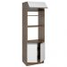 Torre Quente Armário de Cozinha 70 cm 3 Portas Rustic/Branco Glamy Madesa