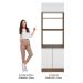 Torre Quente Armário de Cozinha 70 cm 3 Portas Rustic/Branco Glamy Madesa