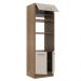 Torre Quente Armário de Cozinha 70 cm 3 Portas Rustic/Crema Agata Madesa
