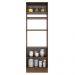 Torre Quente Armário de Cozinha 70 cm 3 Portas Rustic/Preto Agata Madesa