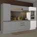 Torre Quente Armário de Cozinha Para 2 Fornos 100% MDF Branco Smart Madesa