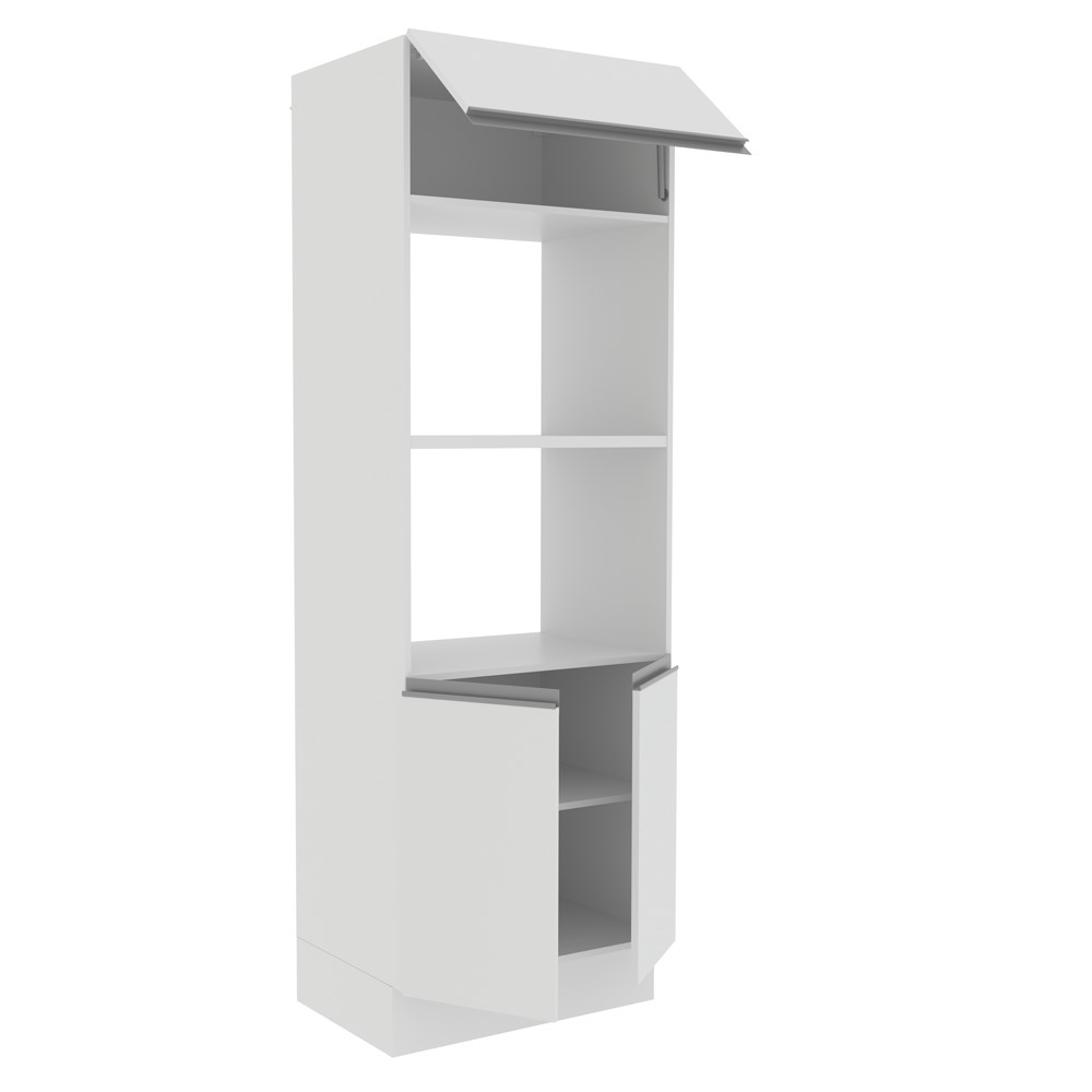 Torre Quente Armário de Cozinha Para 2 Fornos 100% MDF Branco Smart Madesa