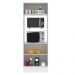 Torre Quente Armário de Cozinha Para 2 Fornos 100% MDF Branco Smart Madesa
