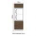 Torre Quente Armário de Cozinha Para 2 Fornos 100% MDF Branco/Rustic Acordes Madesa