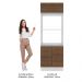 Torre Quente Armário de Cozinha Para 2 Fornos 100% MDF Branco/Rustic Acordes Madesa