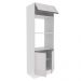 Torre Quente Armário de Cozinha Para 2 Fornos 100% MDF Portas Branco Brilho Acordes Madesa