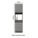 Torre Quente Madesa Lux 60 cm 1 Porta 3 Gavetas - Rustic/Cinza