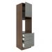 Torre Quente Madesa Lux 60 cm 1 Porta 3 Gavetas - Rustic/Cinza