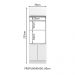 Torre Quente Madesa Lux 70 cm 3 Portas - Branco/Branco Veludo