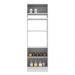 Torre Quente Madesa Lux 70 cm 3 Portas - Branco/Branco Veludo