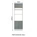 Torre Quente Madesa Lux 70 cm 3 Portas - Branco/Cinza