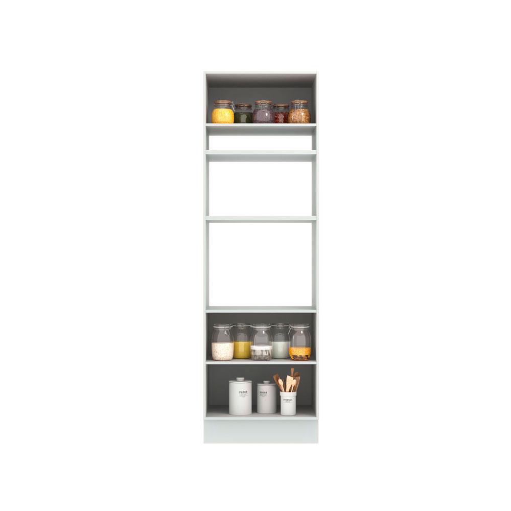 Torre Quente Madesa Lux 70 cm 3 Portas - Branco/Cinza