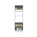 Torre Quente Madesa Lux 70 cm 3 Portas - Branco/Preto