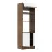 Torre Quente Madesa Lux 70 cm 3 Portas - Rustic/Branco Veludo