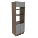 Torre Quente Madesa Lux 70 cm 3 Portas - Rustic/Cinza