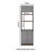 Torre Quente Madesa Lux 70 cm 3 Portas - Rustic/Cinza