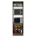 Torre Quente Madesa Lux 70 cm 3 Portas - Rustic/Cinza