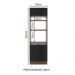 Torre Quente Madesa Lux 70 cm 3 Portas - Rustic/Preto