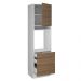 Torre Quente Madesa Stella 60 cm 1 Porta 3 Gavetas - Branco/Rustic