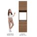 Torre Quente Madesa Stella 60 cm 1 Porta 3 Gavetas - Rustic