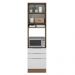 Torre Quente Madesa Stella 60 cm 1 Porta 3 Gavetas - Rustic/Branco