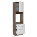 Torre Quente Madesa Stella 60 cm 1 Porta 3 Gavetas - Rustic/Branco