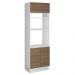 Torre Quente Madesa Stella 70 cm 3 Portas - Branco/Rustic