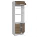 Torre Quente Madesa Stella 70 cm 3 Portas - Branco/Rustic