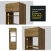 Torre Quente Madesa Stella 70 cm 3 Portas - Rustic