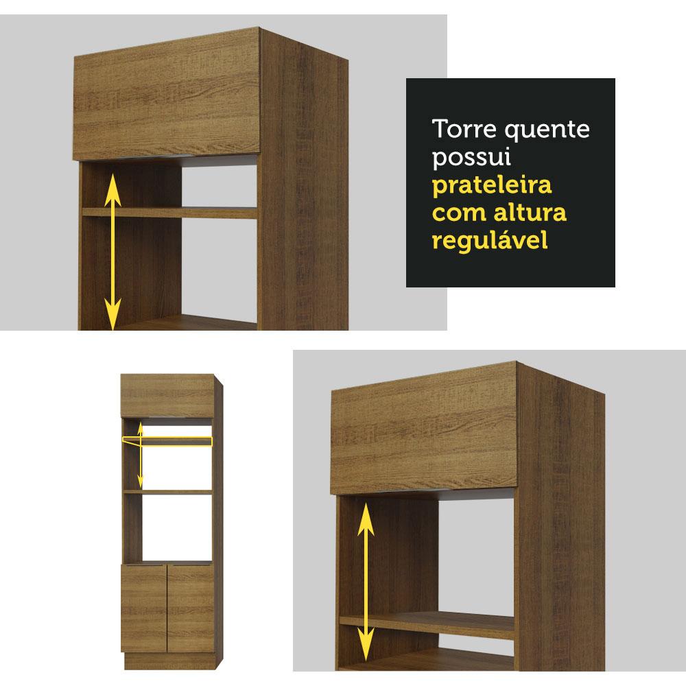 Torre Quente Madesa Stella 70 cm 3 Portas - Rustic