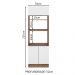Torre Quente Madesa Stella 70 cm 3 Portas - Rustic/Branco