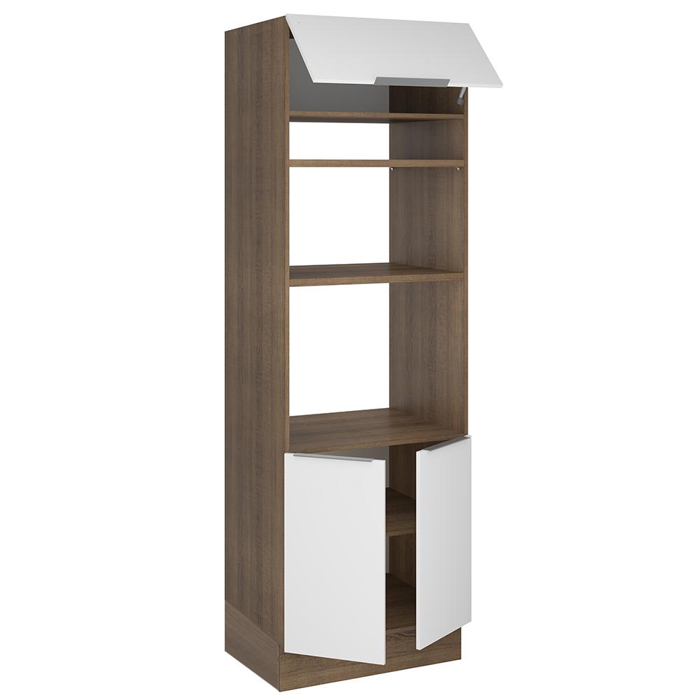 Torre Quente Madesa Stella 70 cm 3 Portas - Rustic/Branco